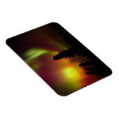 オーロラ・ボレアリスと木 マグネット (右側)