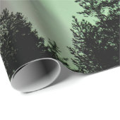 オーロラ・ボレアリスのシルエット写真 ラッピングペーパー (ロールコーナー)