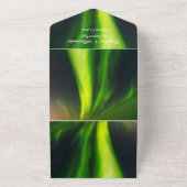 オーロラ・ボレアリス・ノーザンライツ ウェディング オールインワン招待状 (外側)