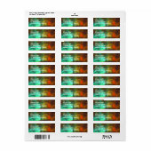 オーロラ・ボレアリス、ノーザンライト – カスタマイズ可能 ラベル (フルシート)