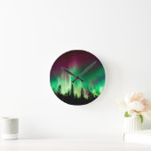 オーロラ·ボレアリス·ノーザン·ライト ラウンド壁時計 (ホーム)