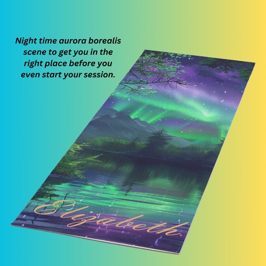 オーロラ・ボレリスの夜景 ヨガマット