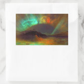 オーロラ・ボレリス、ノーザンライト 長方形シール (バッグ)