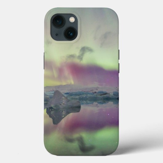 オーロラ ラグーンに映る | アイスランド Case-Mate iPhoneケース (裏面)