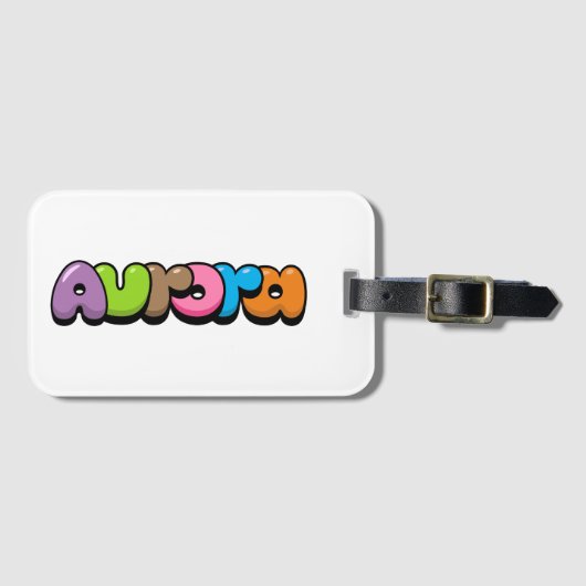 オーロラ ラゲッジタグ (正面横)