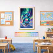 オーロラ レター B ポスター | 北極光 アート プリント