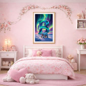 オーロラ レター B ポスター | 北極光 アート プリント