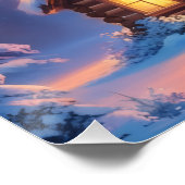 オーロラ レター C ポスター | 北極光 アート プリント (コーナー)