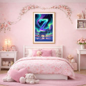 オーロラ レター Z ポスター | 北極光 アート