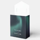 オーロラ 北極光 ウェディング フェイバーボックス (オープン)