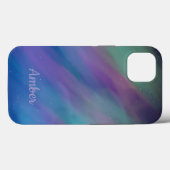 オーロラ+北極光+ナイト+パーソナライズ Case-Mate iPhoneケース (裏面 (横))