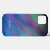 オーロラ+北極光+ナイト+パーソナライズ Case-Mate iPhoneケース (裏面 (横))