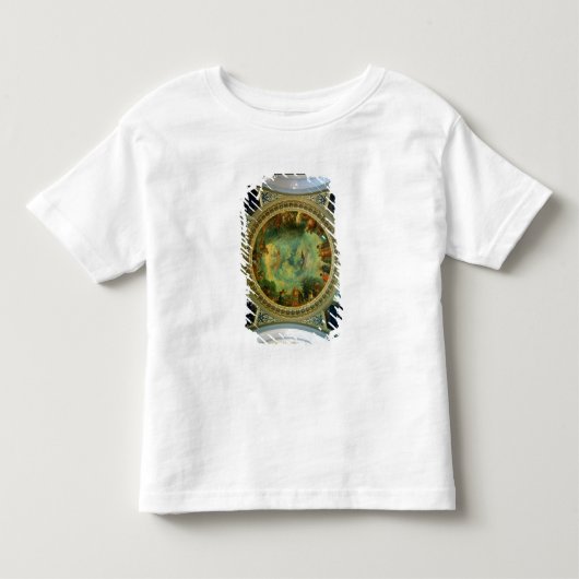 オーロラ、図書館から多分絵を描く天井 トドラーTシャツ (正面)