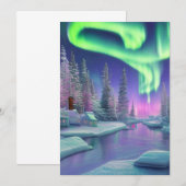 オーロラ 招待状 (正面/裏面)