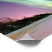 オーロラ – 美しい北の光 ポスター (角)