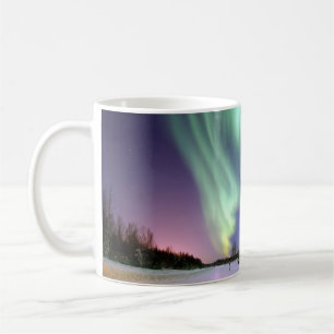 オーロラ-美しいNorthern Lights コーヒーマグカップ