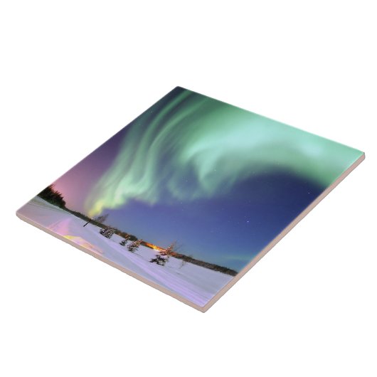 オーロラ-美しいNorthern Lights タイル (側面)