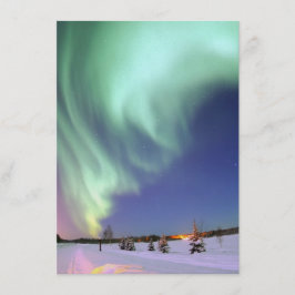 オーロラ-美しいNorthern Lights 招待状