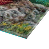 オーロラ/魔法ツリー，緑，青， カッティングボード (角)