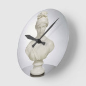 オーロラ、c.1843-45 (大理石) ラウンド壁時計 (傾斜)