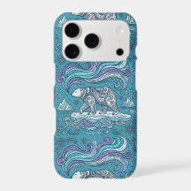 オーロラ iPhone 17 Pro カスタムケース ほっきょくぐま