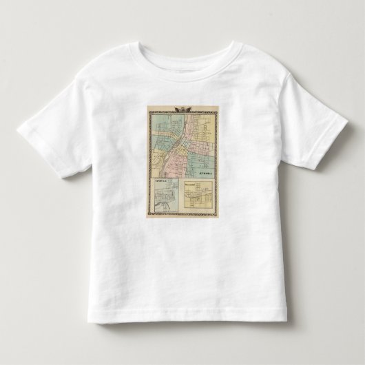 オーロラ、NapervilleおよびWheaton トドラーTシャツ (正面)