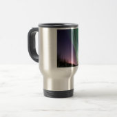 オーロラBorealis、かNorthern Lights、アラスカ トラベルマグ (正面左)
