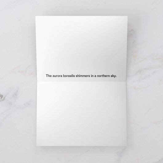 オーロラBorealis シーズンカード (内部)