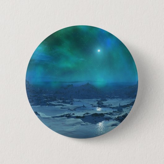オーロラBorealis 缶バッジ (正面)