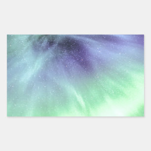 オーロラBorealis 長方形シール