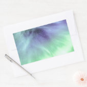 オーロラBorealis 長方形シール (封筒)