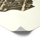 オーロラILパノラママップ – 1882 ポスター (角)