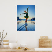 オーロレグラセ凍ってい(夜明け) -オリジナルアールデコ ポスター (キッチン)