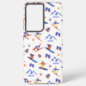 オーロンメルカンツアーフランスキースノーボードパターン SAMSUNG GALAXYケース (裏面)