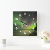 オーロ威厳のあるラ スクエア壁時計 (ホーム)