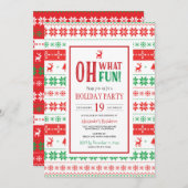 オーワットおもしろいホリデーパーティー シーズンカード (正面/裏面)