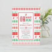 オーワットおもしろいホリデーパーティー シーズンカード (スタンド正面)