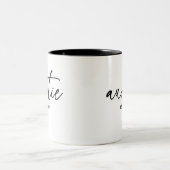 オーンティエイスタブエレガントタイポグラフィニュー叔母 ツートーンマグカップ (中央)