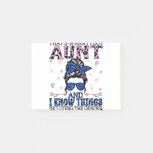 『オーンティ・キーパー・オブ・ザ・ジェンダー・リビール・パーティーアイディア』 ポストイット (正面)