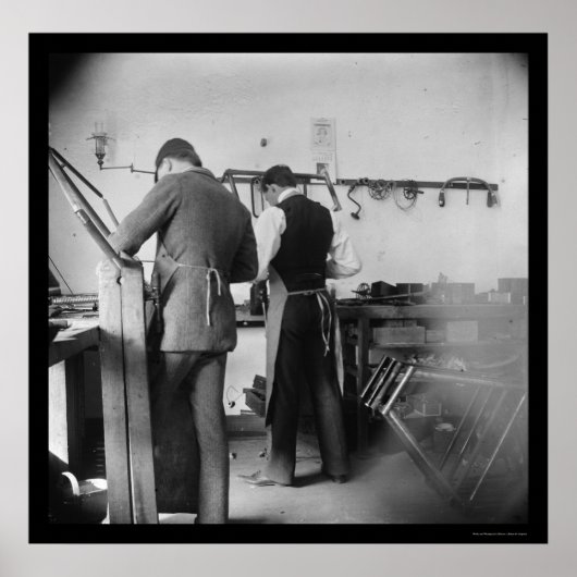 オーヴィル・ライトのライト自転車ショップ1897 ポスター (正面)