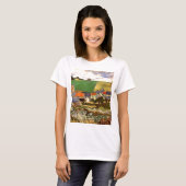 オーヴェルの眺め フィンセント・ファン・ゴッホ Tシャツ (正面フル)