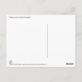 オーヴェルニュの木の谷 ポストカード (裏面)