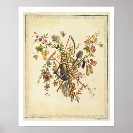 オーヴルのデザインの庭 ポスター (正面)