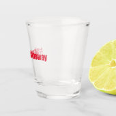 オー独身のルザウェイ – クリスおもしろいマス引用文 ショットグラス (右)