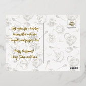 オー・クリスマス・ティー！オー・クリスマス・ティー！ 箔シーズンポストカード (裏面)