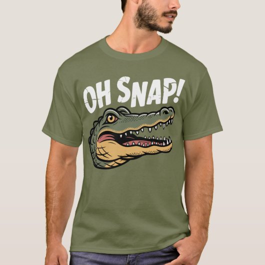 オー・スナップ・アリゲーター Tシャツ (正面)