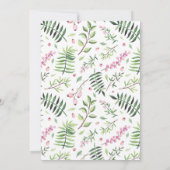 オー ベイビー リトル ピーナッツ ボーホー エレファント ベイビー シャワー 招待状 (裏面)