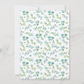 オー ベイビー リトル ピーナッツ ボーホー エレファント ベイビー シャワー 招待状 (裏面)