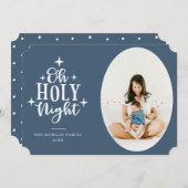 オー・ホーリー・ナイト・ブルーの写真 シーズンカード (正面/裏面)