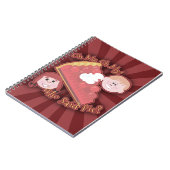 オー・マイ・パイ・キッチ・マンガ・おもしろい・スローガン ノートブック (左側)